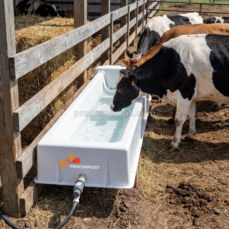 Групповая поилка с подогревом для КРС копия №1775663254